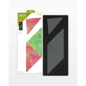 AccuQuilt GO! Setting Triangles (8" Finished) - die for fast precise multi-layer fabric cutting