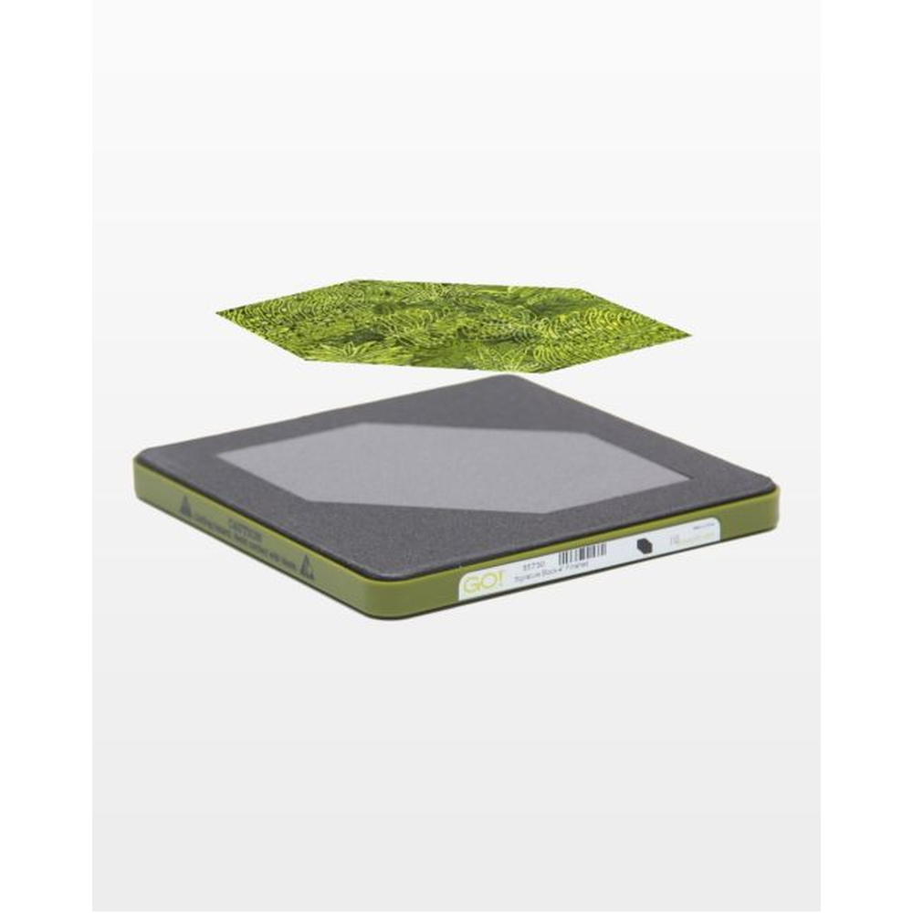 AccuQuilt GO! Signature Block 4" Finished Square die for fast, precise multi-layer fabric cutting