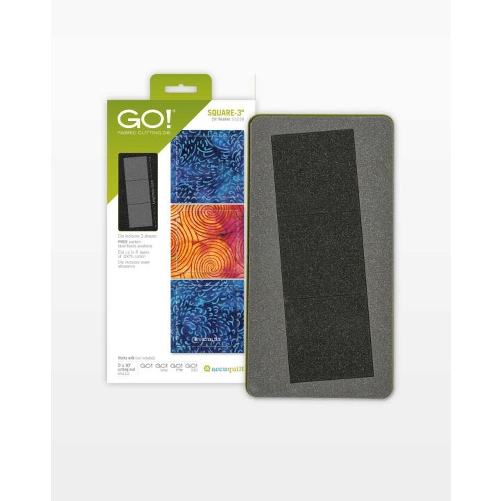 AccuQuilt GO! die (2½" Finished) - die for fast precise multi-layer fabric cutting