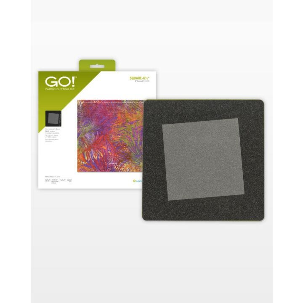 AccuQuilt GO! Square 6½" die for fast, precise multi-layer fabric cutting