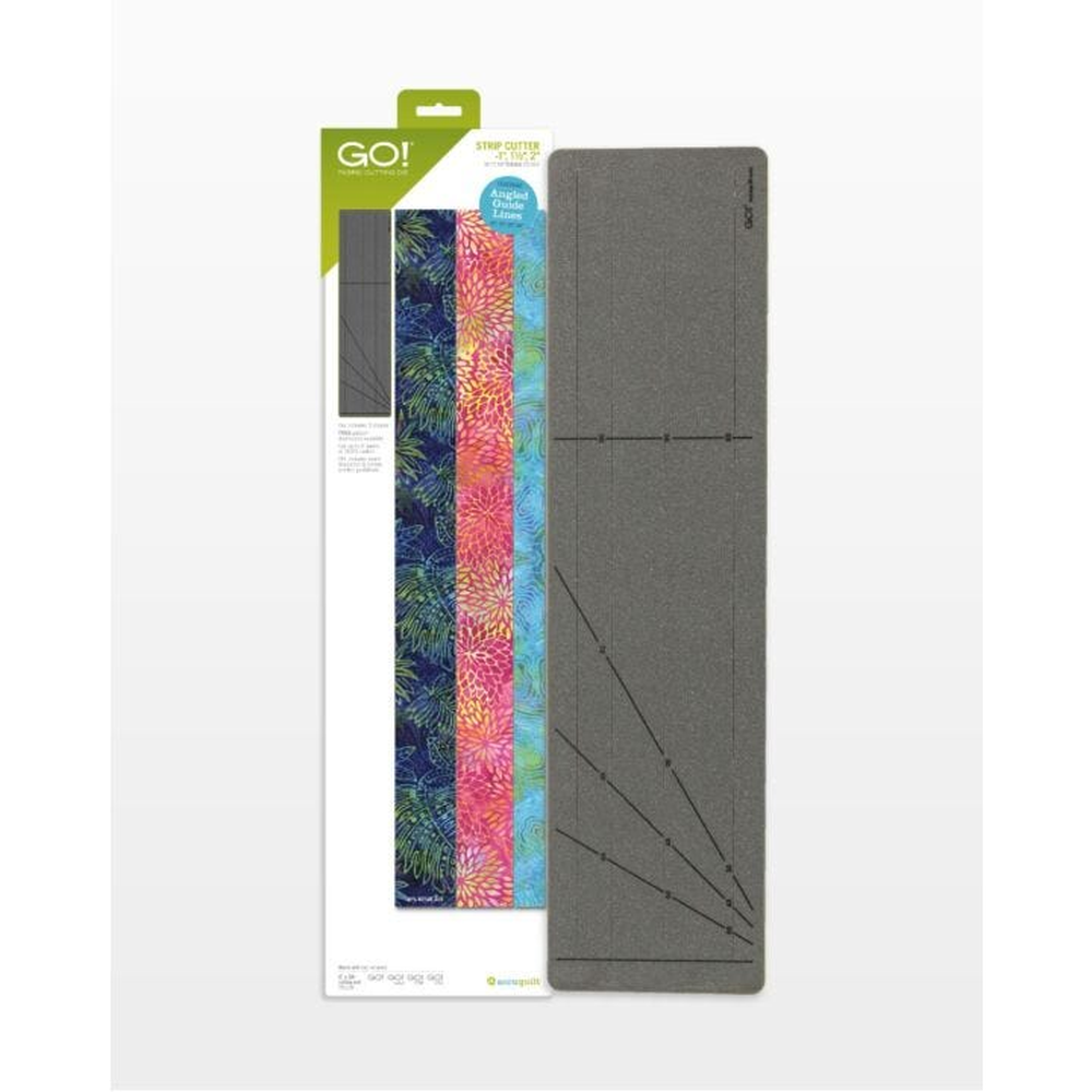 AccuQuilt GO! Strip Cutter 1" 1½" 2" die for fast, precise multi-layer fabric cutting