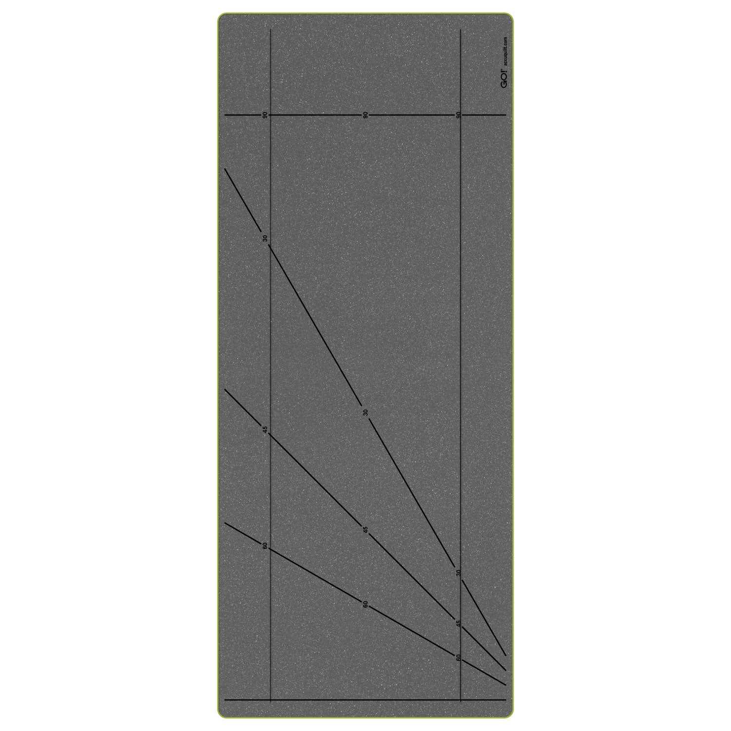 AccuQuilt GO! Strip Cutter 6½" die -  showing lines for squares and rectangles cut from strips