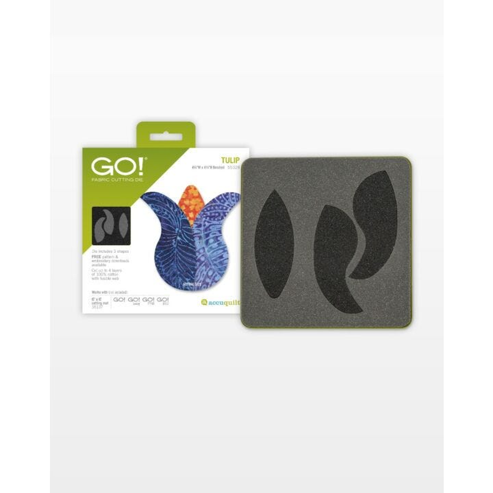 AccuQuilt GO! Tulip die for fast, precise multi-layer fabric cutting