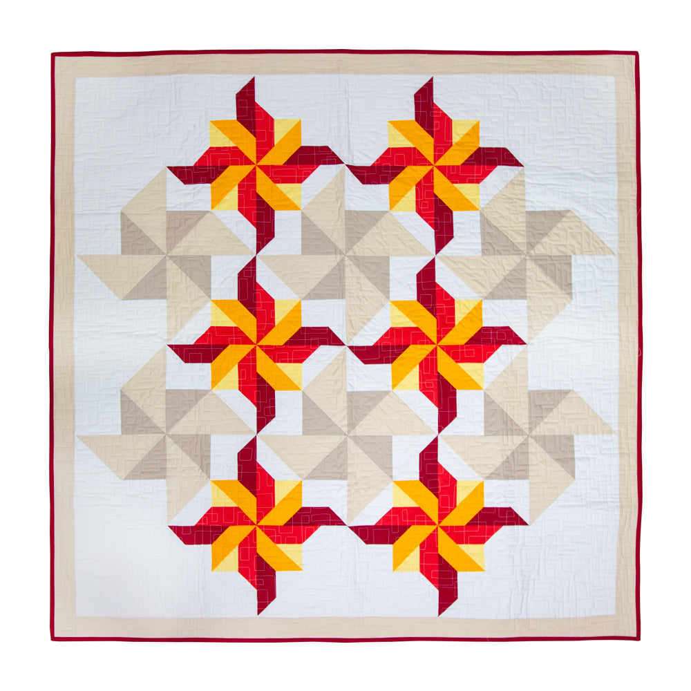 AccuQuilt GO! Whirling Star (12" Finished) die - quilting shapes cut with precision and speed
