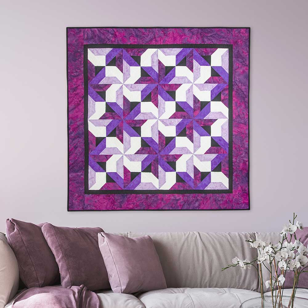 AccuQuilt GO! Whirling Star (12" Finished) die - quilting shapes cut with precision and speed