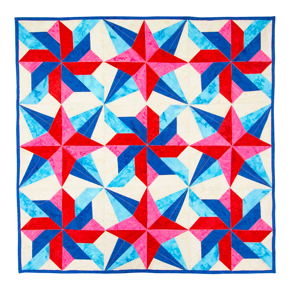AccuQuilt GO! Whirling Star (12" Finished) die - quilting shapes cut with precision and speed