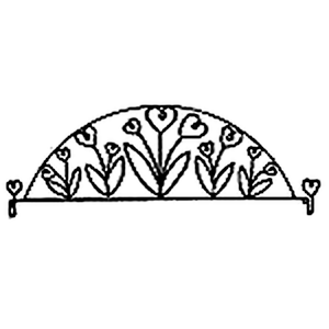 Ackfeld 12" Flower Garden Wire Hanger With Dowel