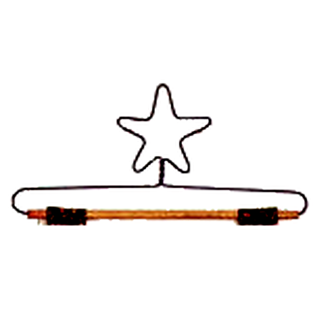 Ackfeld 12" Star Hanger & Dowel