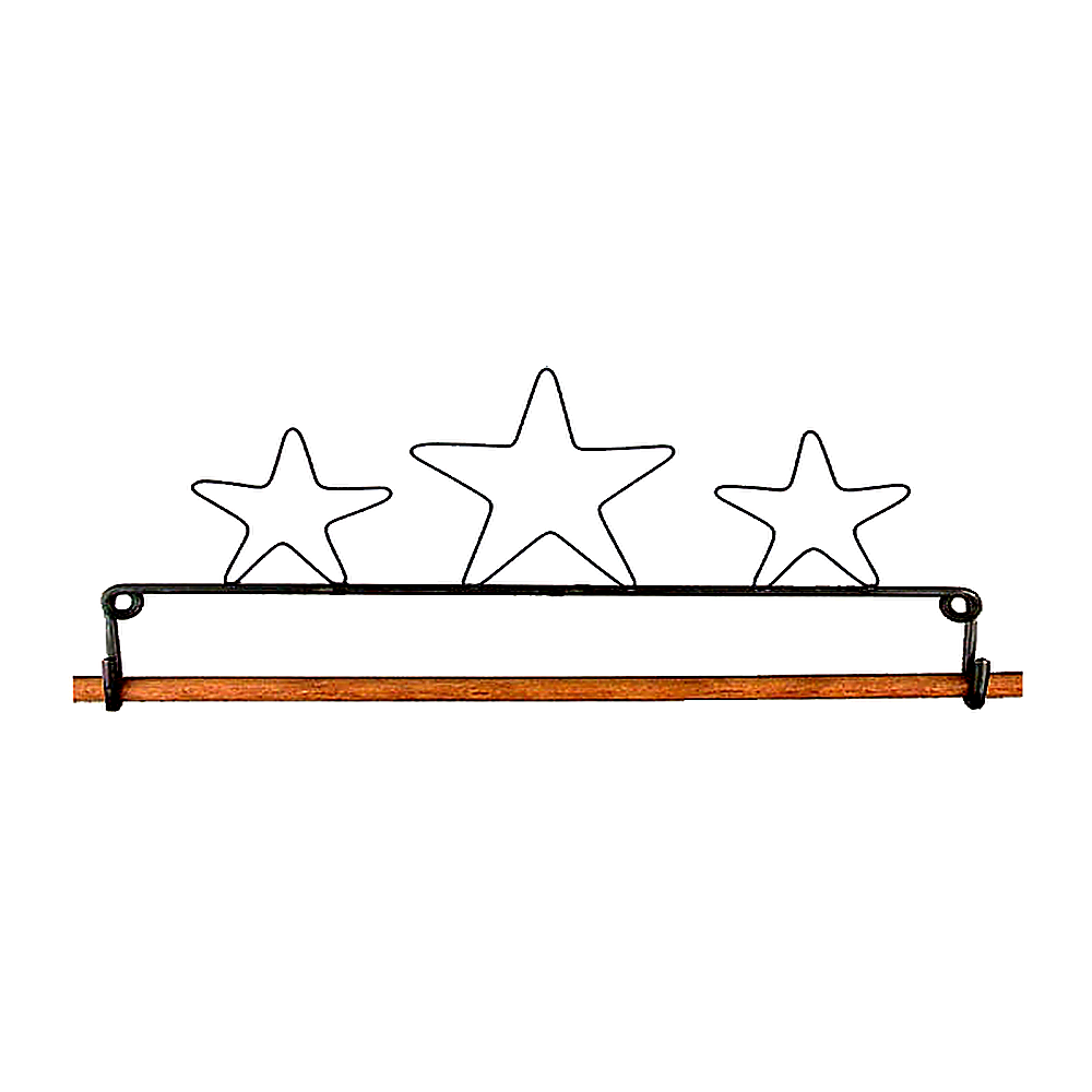 Ackfeld 16" 3 Star Hanger With Decorative Dowel