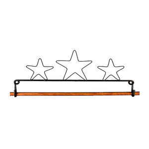 Ackfeld 16" 3 Star Hanger With Decorative Dowel