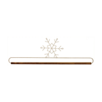 Ackfeld 16" White Snowflake Hanger With ¼" Dowel