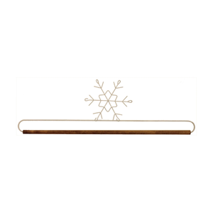 Ackfeld 16" White Snowflake Hanger With ¼" Dowel