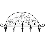 Ackfeld 22" Flower Garden Accessory Holder Hanger