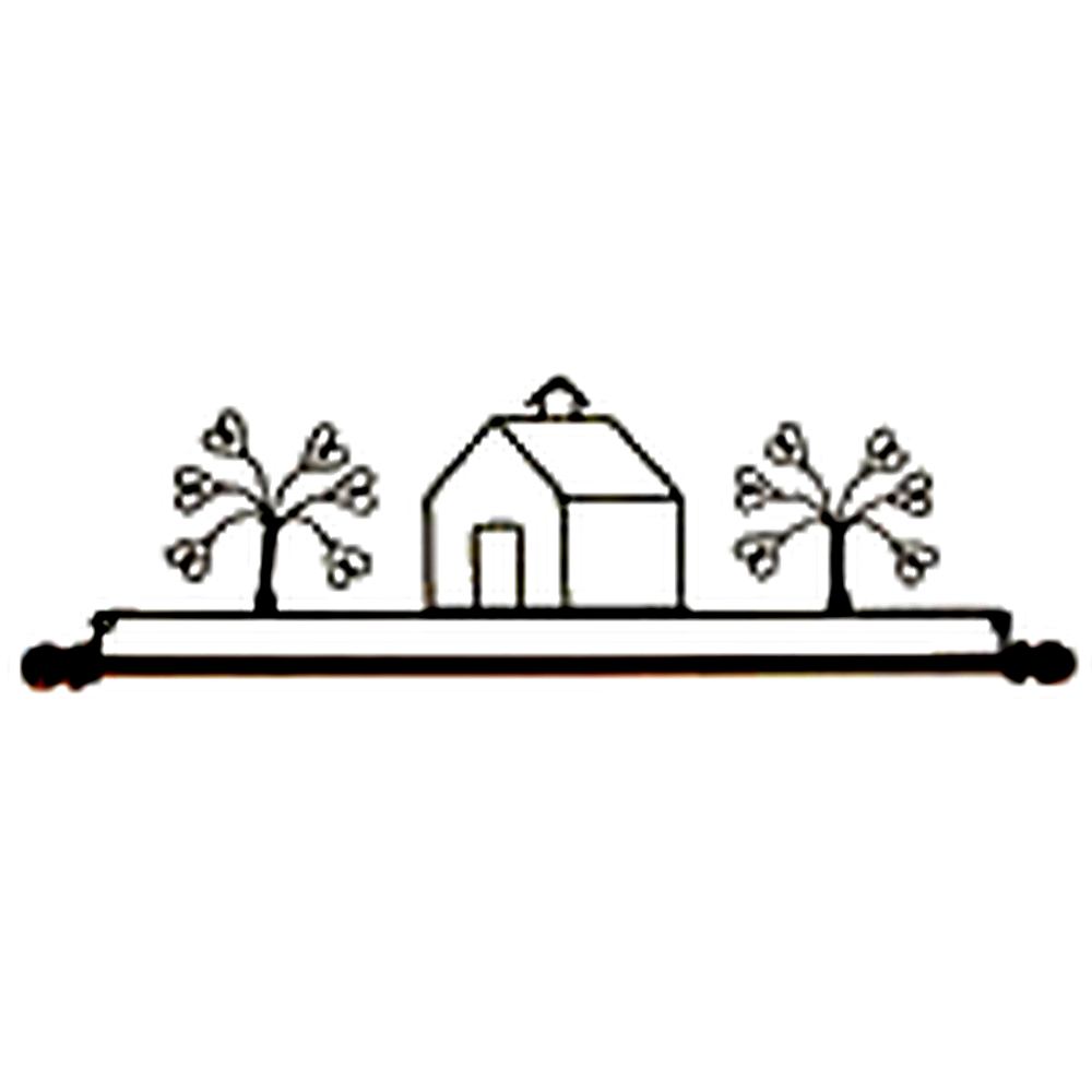 Ackfeld 22" Wire Hanger House & Tree & Decorative Dowel
