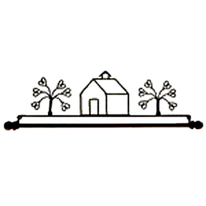 Ackfeld 22" Wire Hanger House & Tree & Decorative Dowel