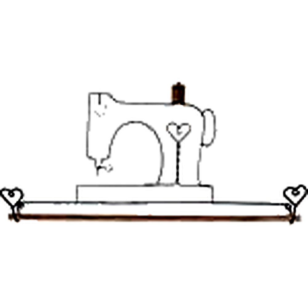 Ackfeld 22" Wire Hanger Sewing Machine With ¼" Dowel