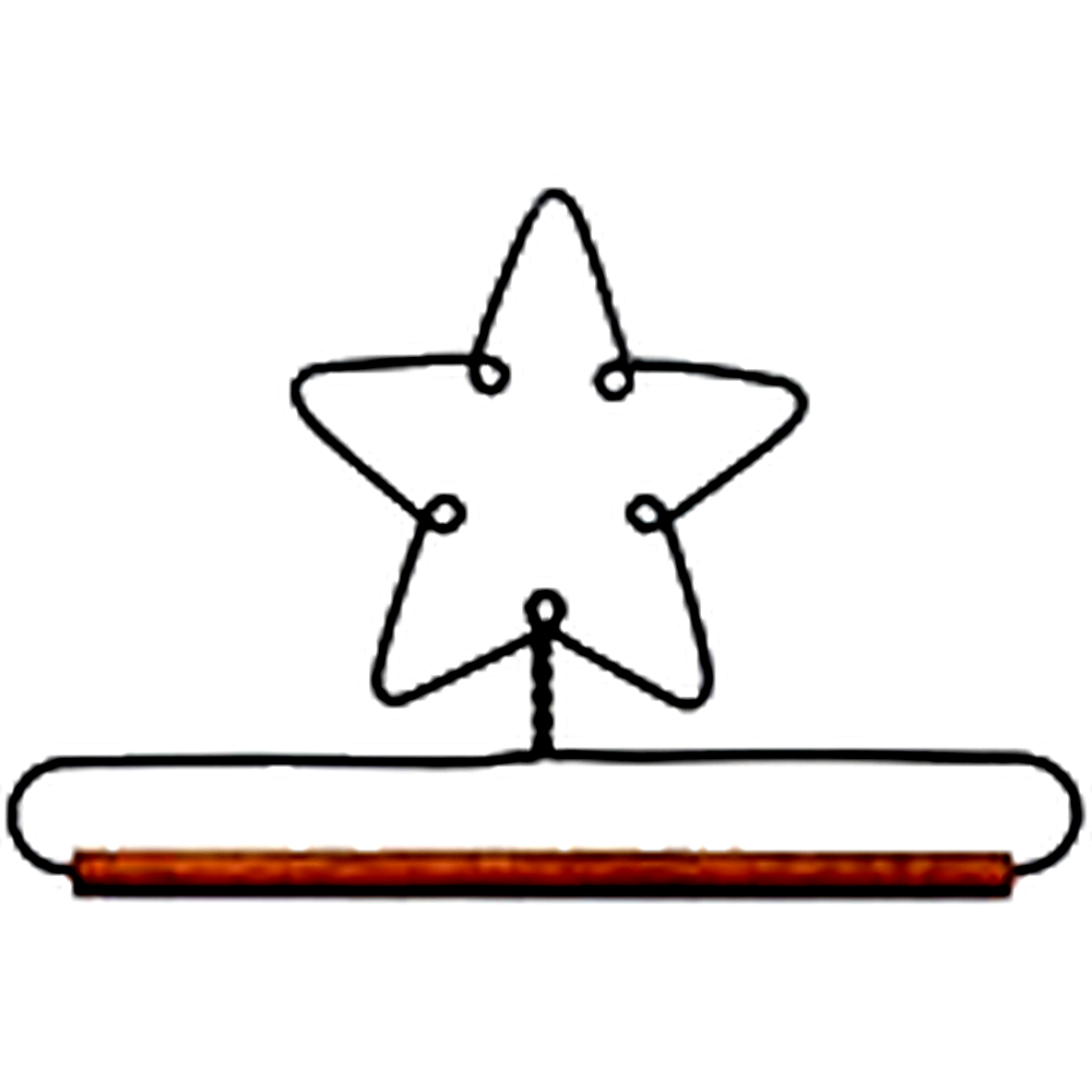 Ackfeld 6" Star Hanger With Dowel