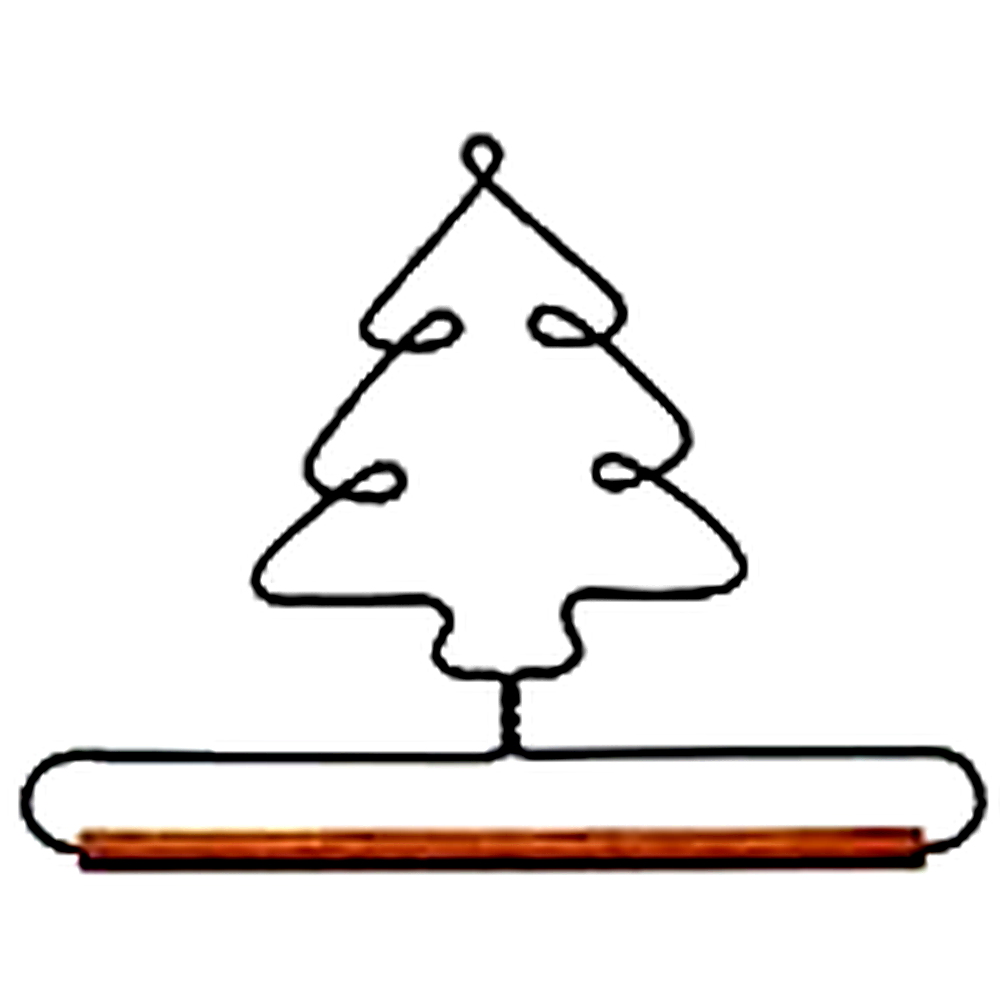 Ackfeld 6" Tree Wire Hanger With Dowel