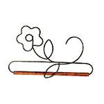 Ackfeld 8" Pansy Wire Hanger With ¼" Dowel