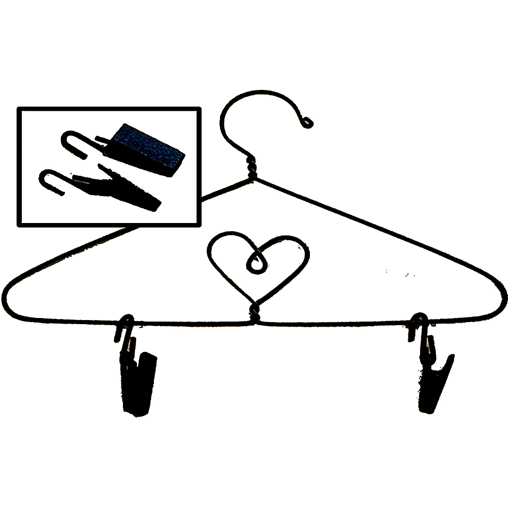 Ackfeld Wire Hanger Clips Pack of 1