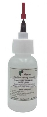 Acorn Seam Align Gentle Hold Fabric Glue PRO Applicator 1oz - Best Quilt Sew Knit Products Ltd fabric for quilting and pat...