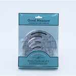Good Measure Amanda Murphy ¼" Every Circle Templates Pack of 5 - quilting template set for patchwork blocks