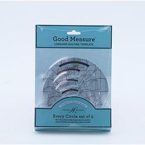 Good Measure Amanda Murphy ¼" Every Circle Templates Pack of 5 - quilting template set for patchwork blocks