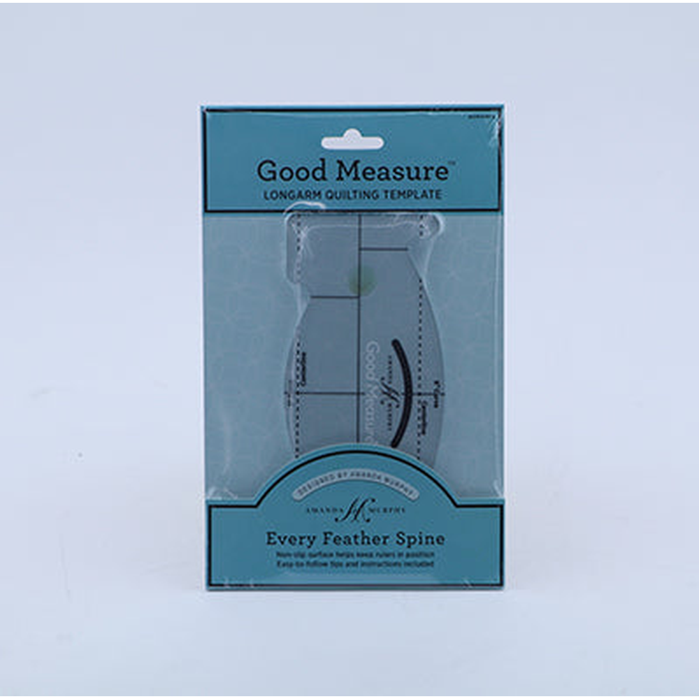 Good Measure Amanda Murphy ¼" Every Feather Spine Template Pack of 1 - quilting ruler and template