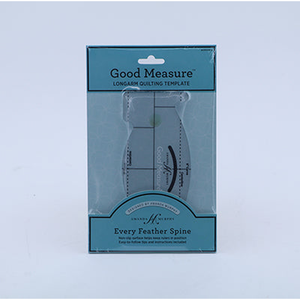 Good Measure Amanda Murphy ¼" Every Feather Spine Template Pack of 1 - quilting ruler and template