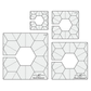 Amanda Murphy ¼" Every Hexagon Set 1 Set of 4 - Amanda Murphy product available at Quilt Direct