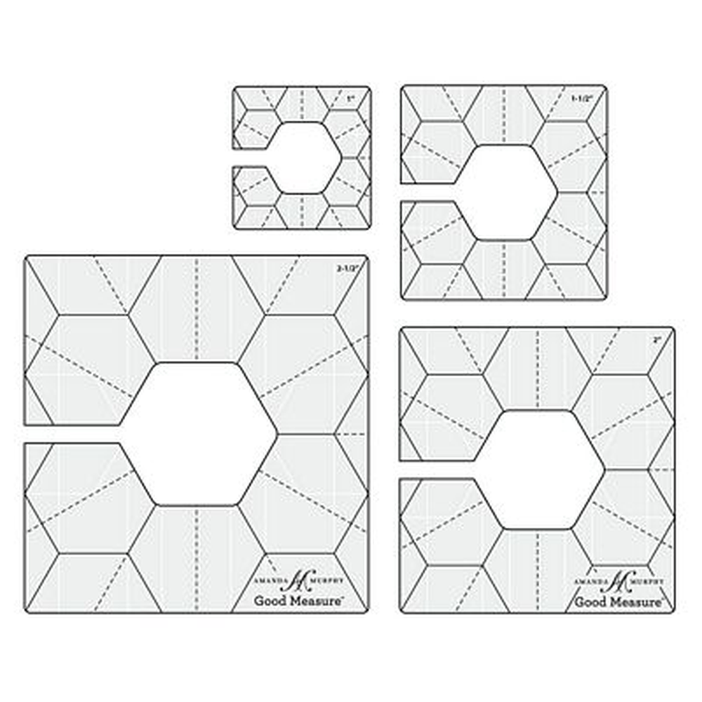 Amanda Murphy ¼" Every Hexagon Set 1 Set of 4 - Amanda Murphy product available at Quilt Direct