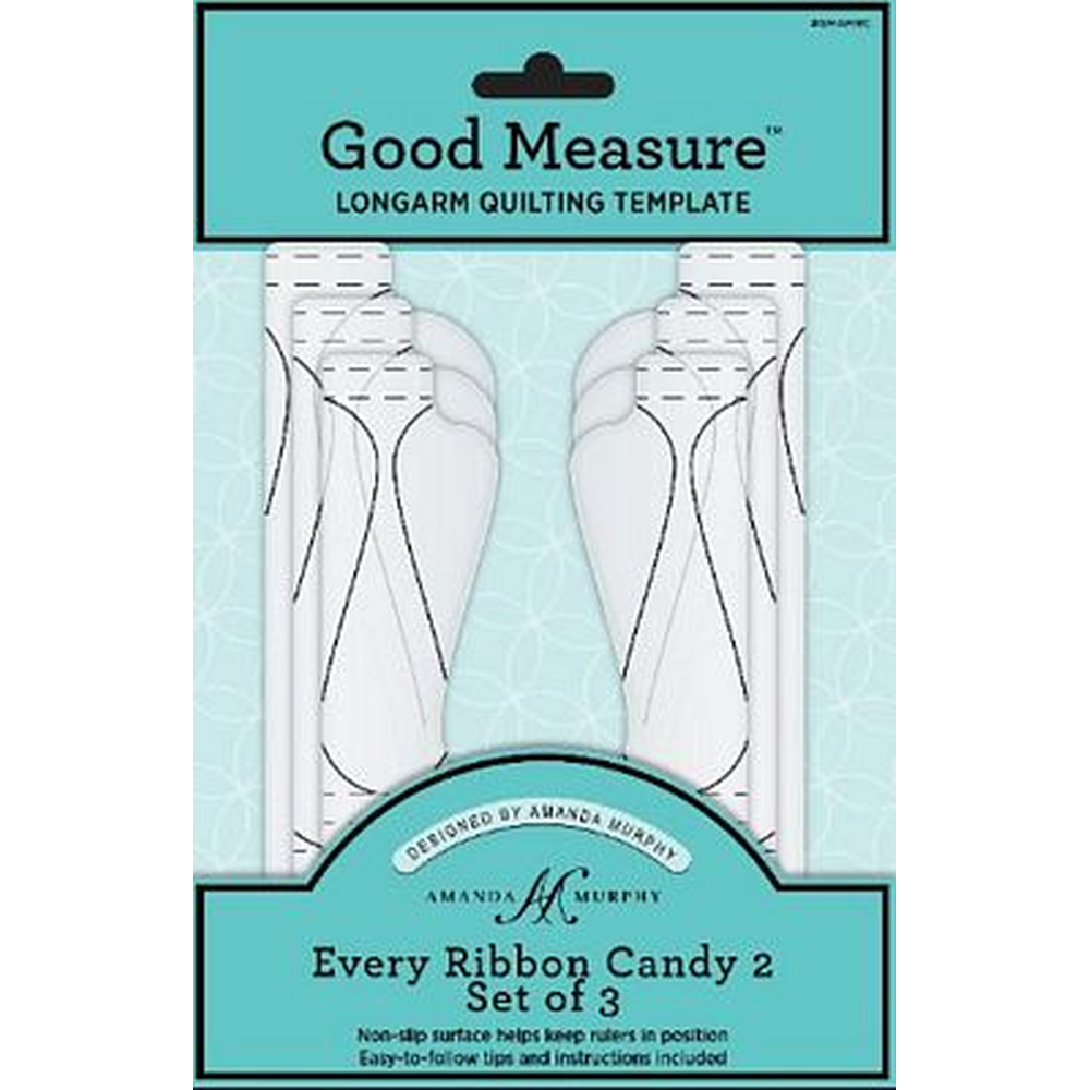 Good Measure Amanda Murphy ¼" Every Ribbon Candy2 Templates Set of 3 - quilting ruler and template