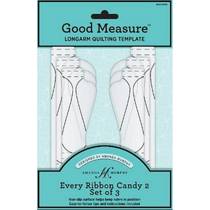 Good Measure Amanda Murphy ¼" Every Ribbon Candy2 Templates Set of 3 - quilting ruler and template