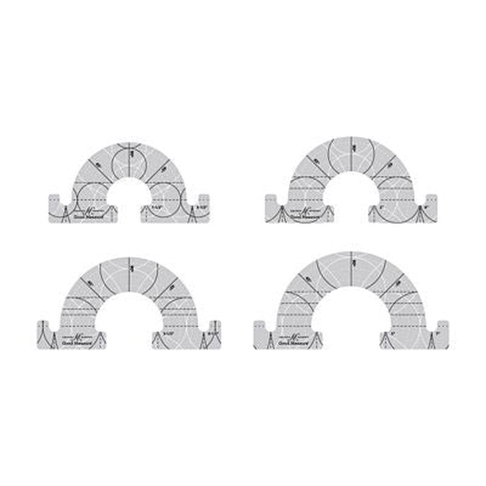 ¼" Every Semicircle Set 1 - craft pattern by Amanda Murphy