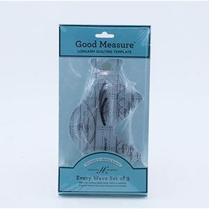 Good Measure Amanda Murphy ¼" Every Wave Set of 3 Templates - quilting ruler and template