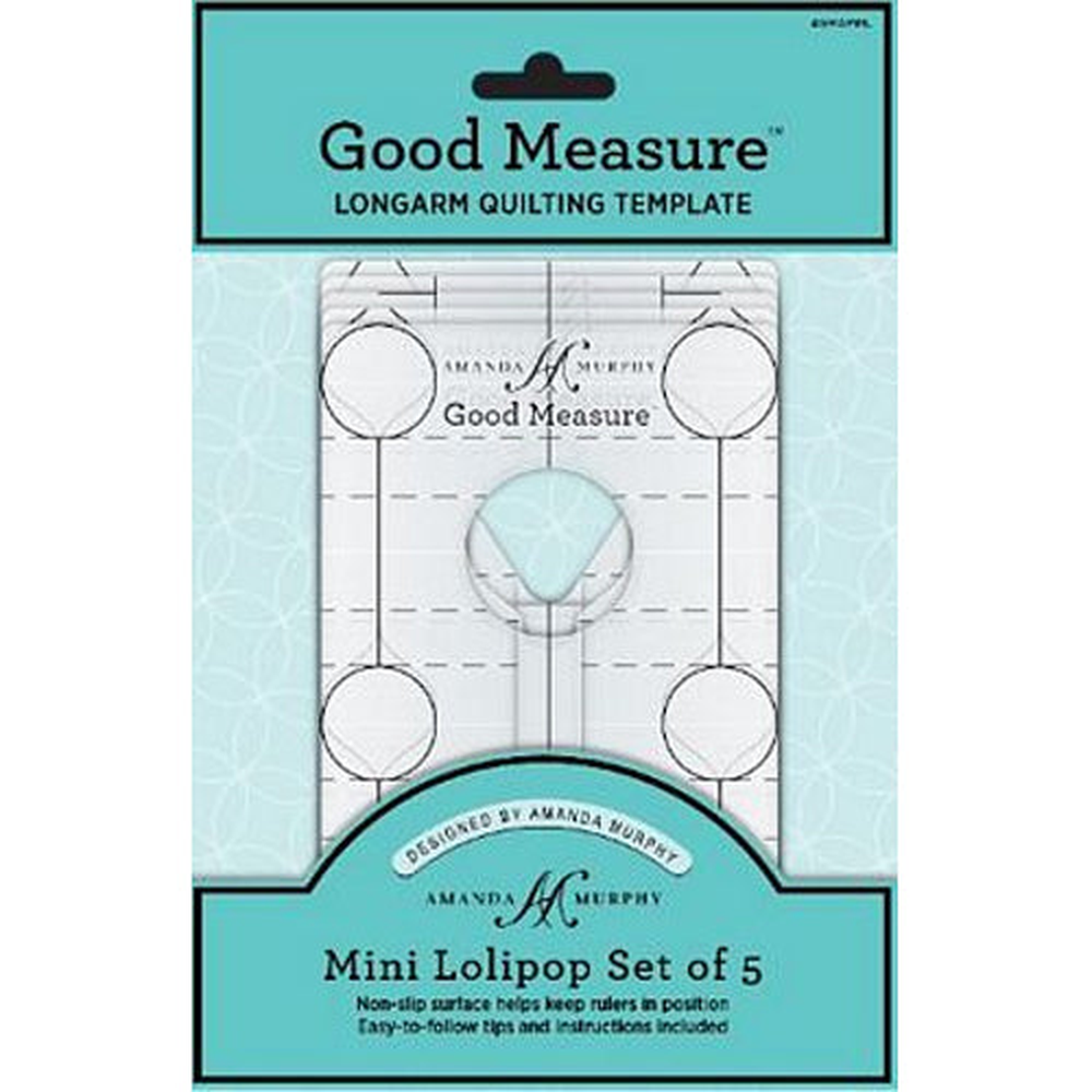 Good Measure Amanda Murphy ¼" Mini Lollipop Template Pack of 5 - quilting ruler and template