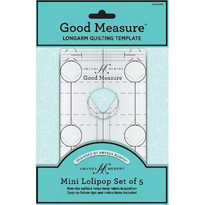 Good Measure Amanda Murphy ¼" Mini Lollipop Template Pack of 5 - quilting ruler and template