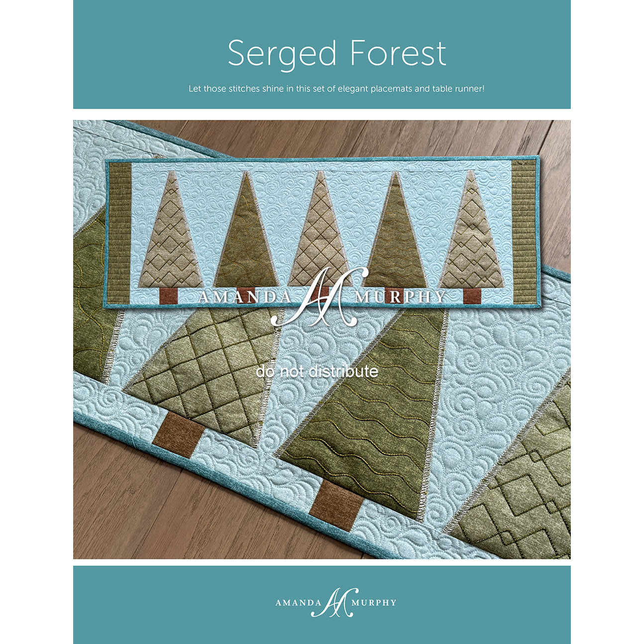 Amanda Murphy Serged Forest Runner & Placemats - Amanda Murphy product available at Quilt Direct
