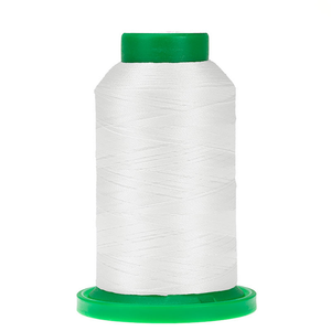 Amann Isacord embroidery thread spool in Silky White (0010) - 40wt 1000m