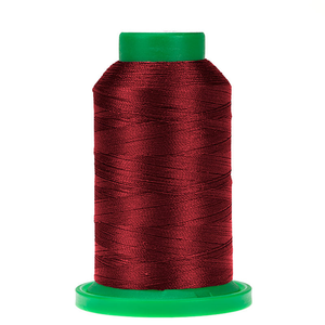 Amann Isacord embroidery thread spool in Fire Engine (2011) - 40wt 1000m