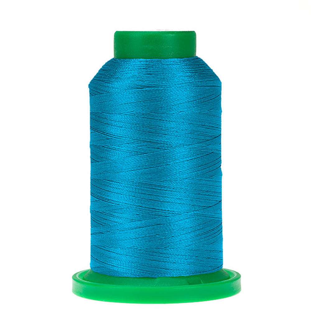 Amann Isacord embroidery thread spool in Carribean Blue (4010) - 40wt 1000m