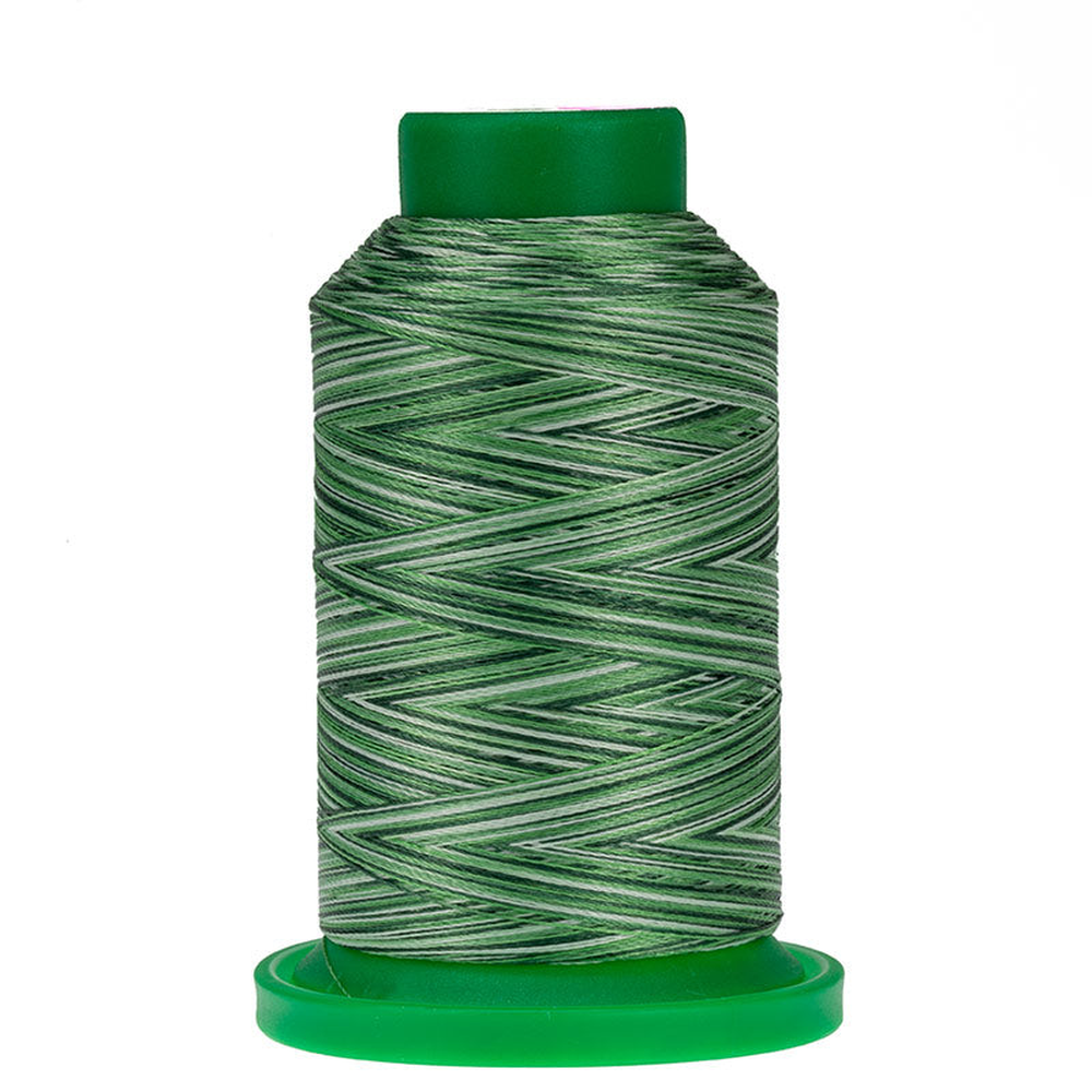 Amann Isacord embroidery thread spool in Shades of Grass (9805) - 40wt 1000m
