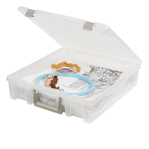 Artbin Super Satchel 1 Compartment - Filled with Sewing supplies, showing single compartment.
