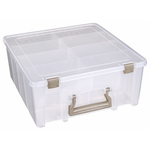 Artbin Super Satchel Double Deep - front view closed showing depth