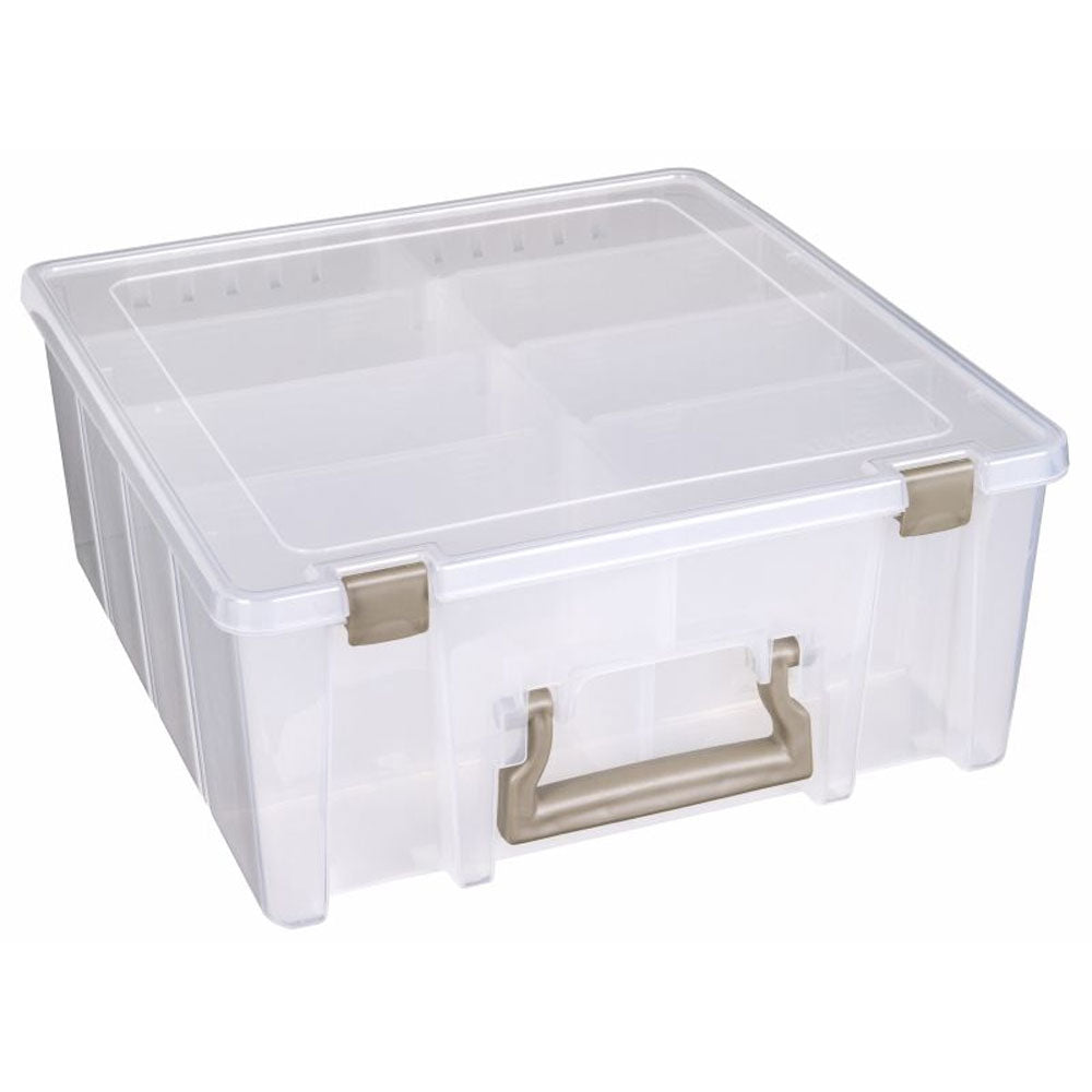 Artbin Super Satchel Double Deep - front view closed showing depth