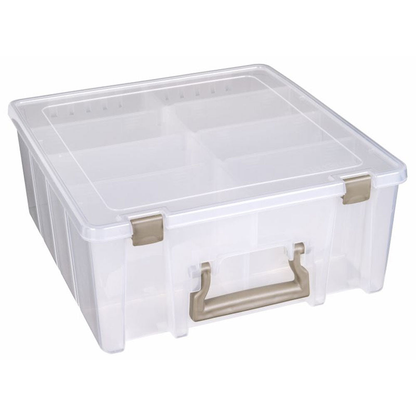 Artbin Super Satchel Double Deep - front view closed showing depth