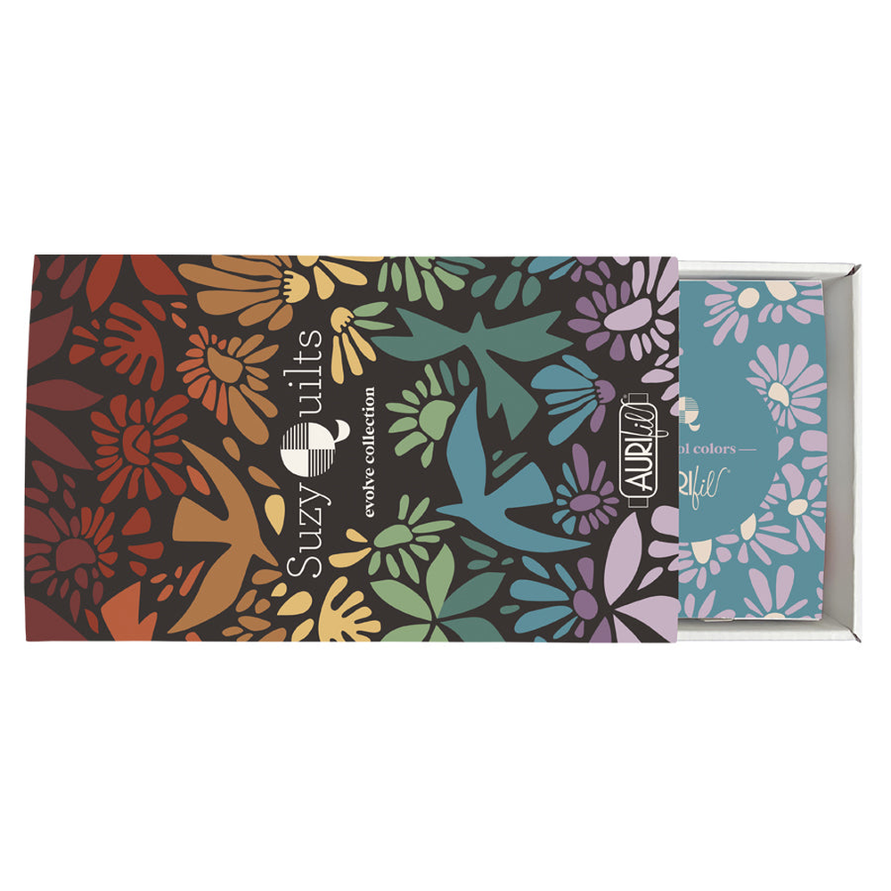 Aurifil 8wt Evolve by Suzy Williams Collection 8wt thread collection - curated colour set