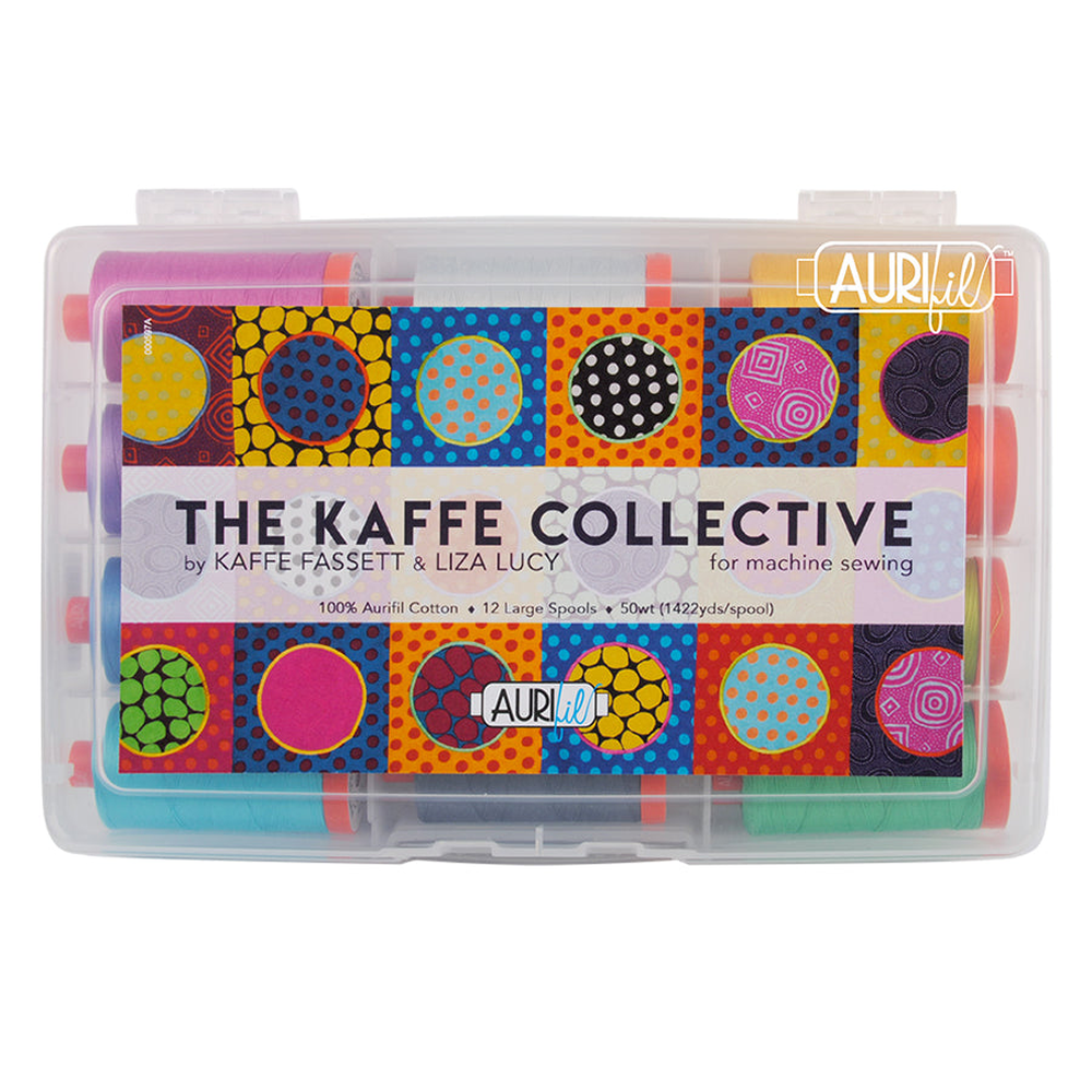 Aurifil 50wt The Kaffe Collective by Kaffe Fassett & Liza Lucy Collection 50wt thread collection - curated colour set