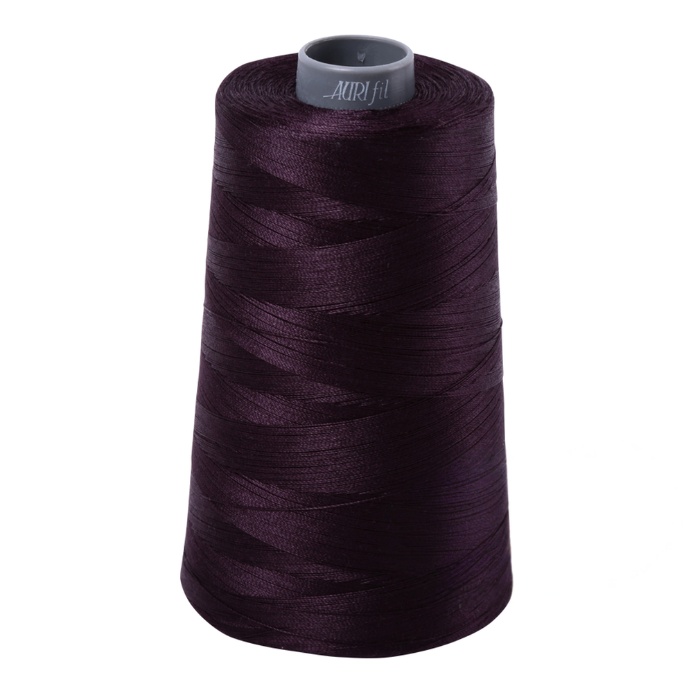 Aurifil embroidery thread spool in Aubergine (2570) - 28wt 3300m