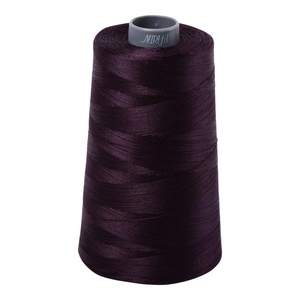 Aurifil embroidery thread spool in Aubergine (2570) - 28wt 3300m